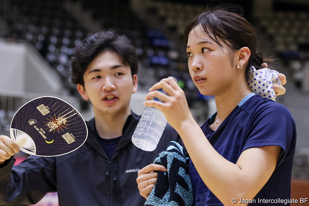 第75回全日本学生バドミントン選手権大会 (京都) 10月15日 プレー写真