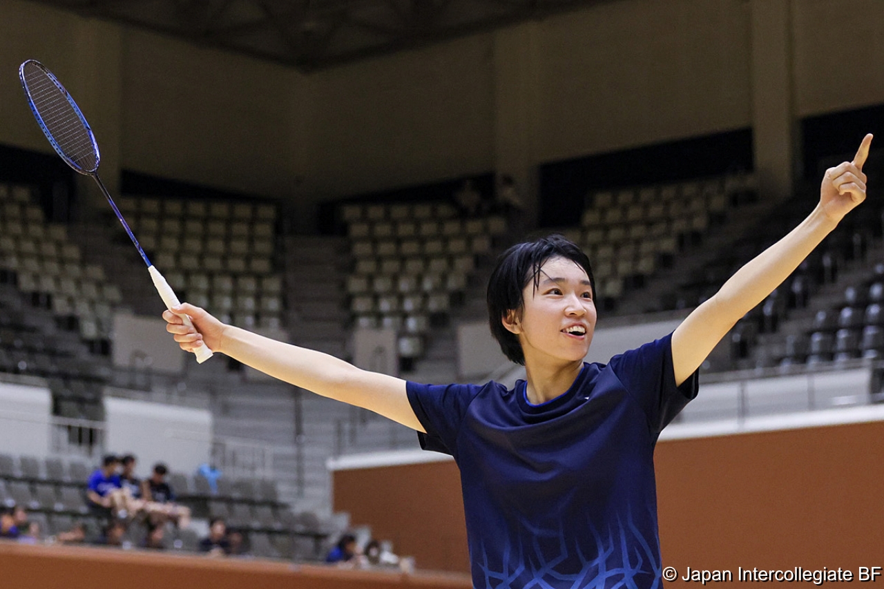 第75回全日本学生バドミントン選手権大会 (京都) 10月15日 プレー写真