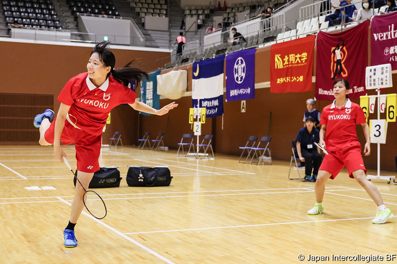 第75回全日本学生バドミントン選手権大会 (京都) 10月15日 プレー写真
