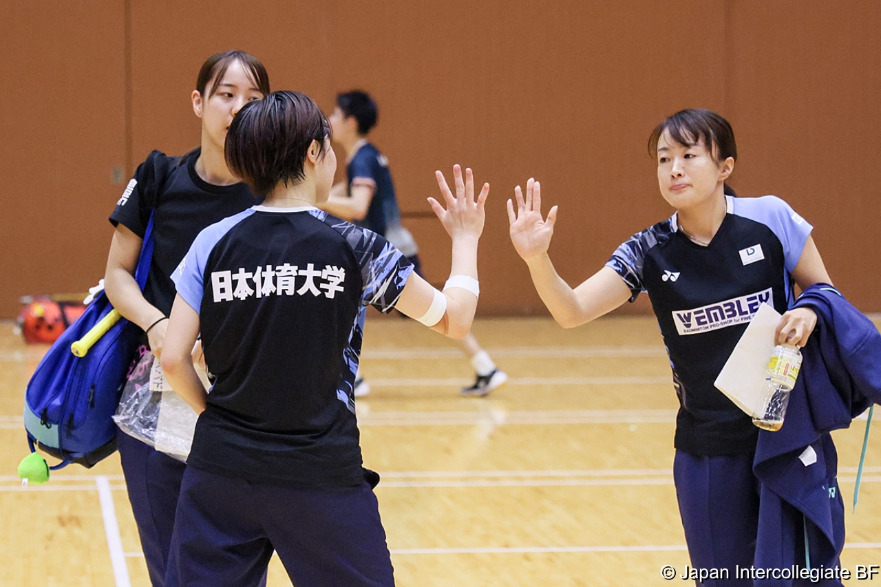 第75回全日本学生バドミントン選手権大会 (京都) 10月15日 プレー写真