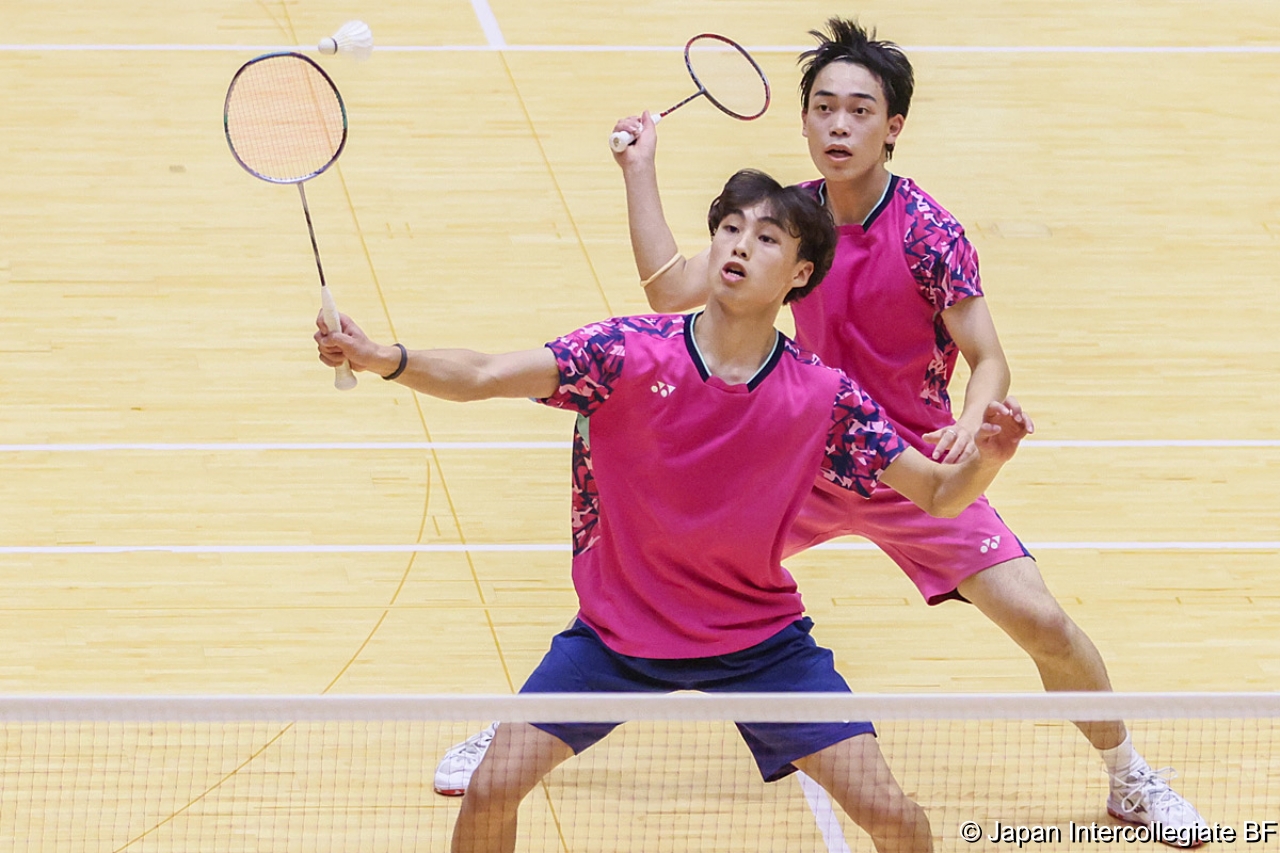 第75回全日本学生バドミントン選手権大会 (京都) 10月15日 プレー写真