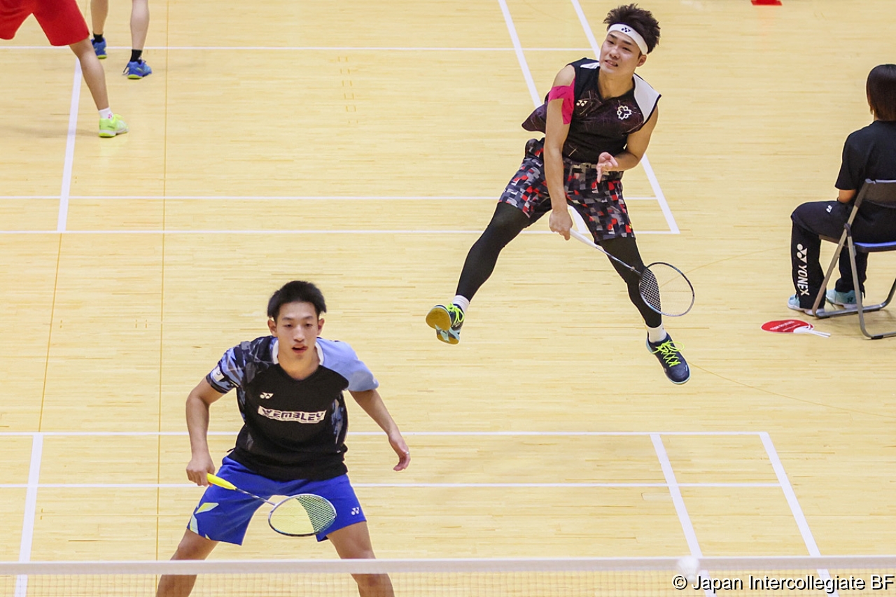 第75回全日本学生バドミントン選手権大会 (京都) 10月15日 プレー写真