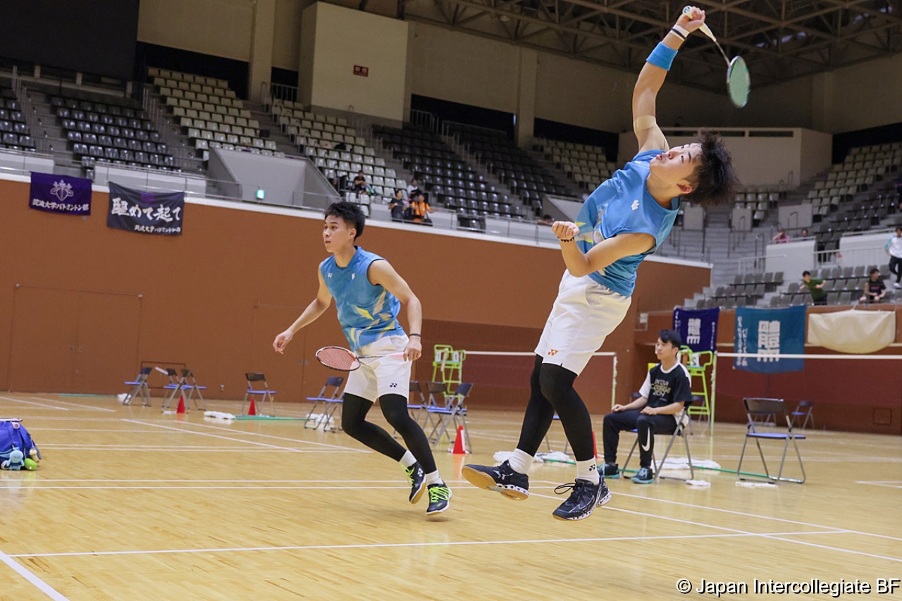 第75回全日本学生バドミントン選手権大会 (京都) 10月15日 プレー写真