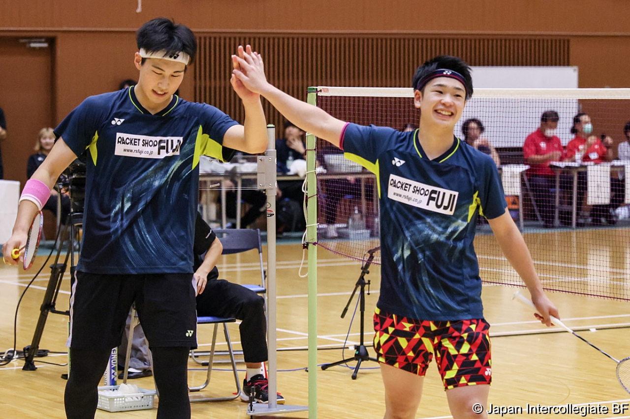 第75回全日本学生バドミントン選手権大会 (京都) 10月15日 プレー写真