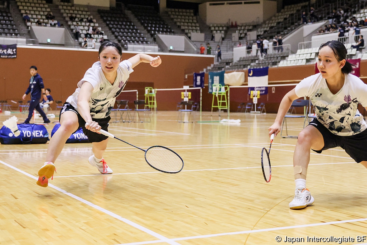 第75回全日本学生バドミントン選手権大会 (京都) 10月15日 プレー写真