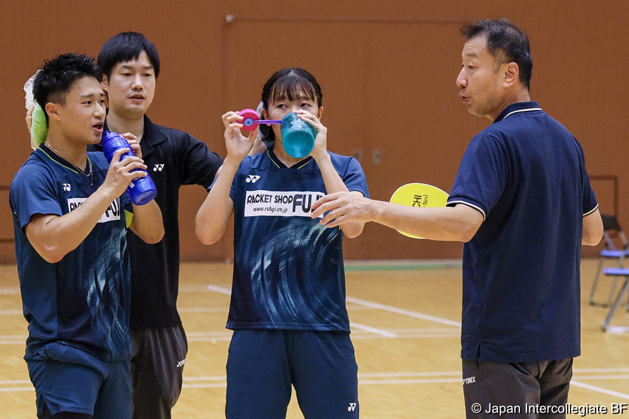 第75回全日本学生バドミントン選手権大会 (京都) 10月15日 プレー写真