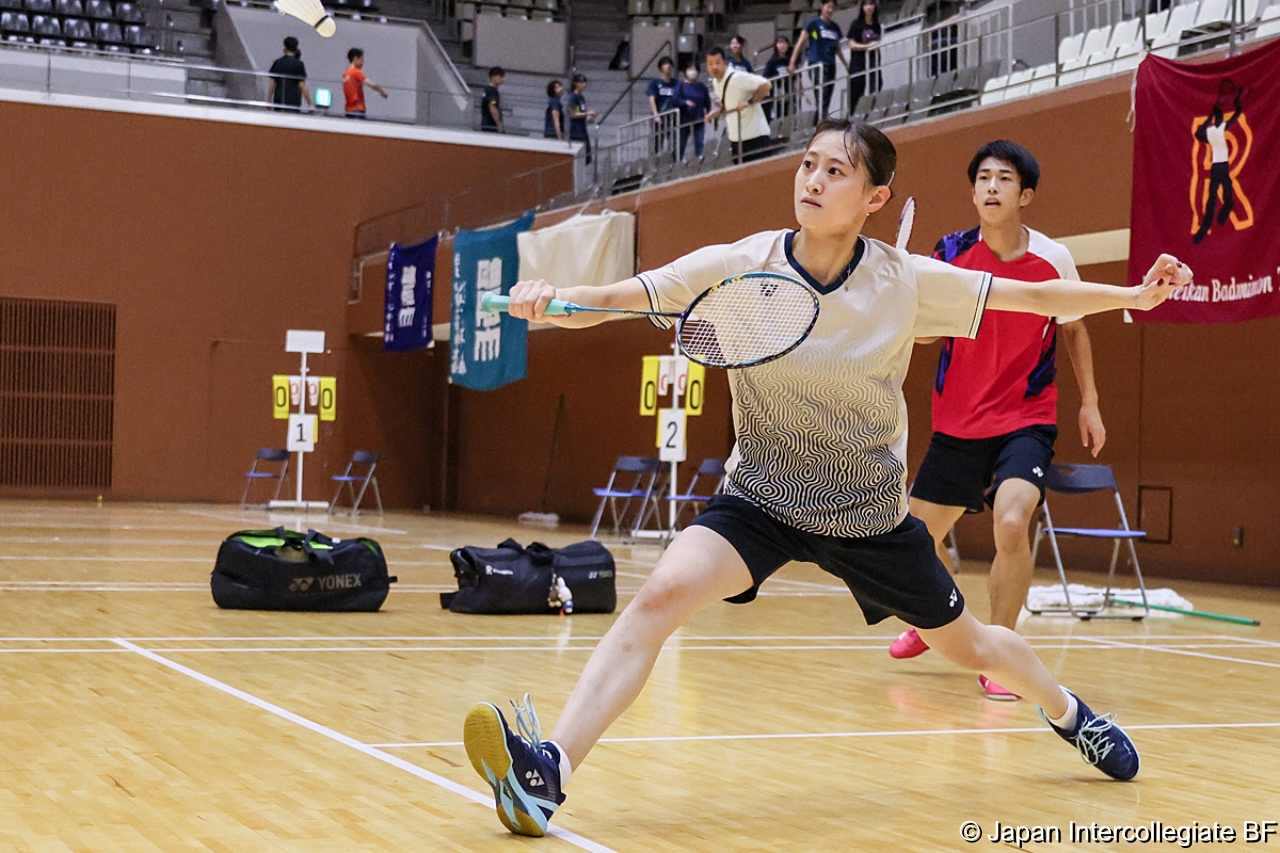 第75回全日本学生バドミントン選手権大会 (京都) 10月15日 プレー写真