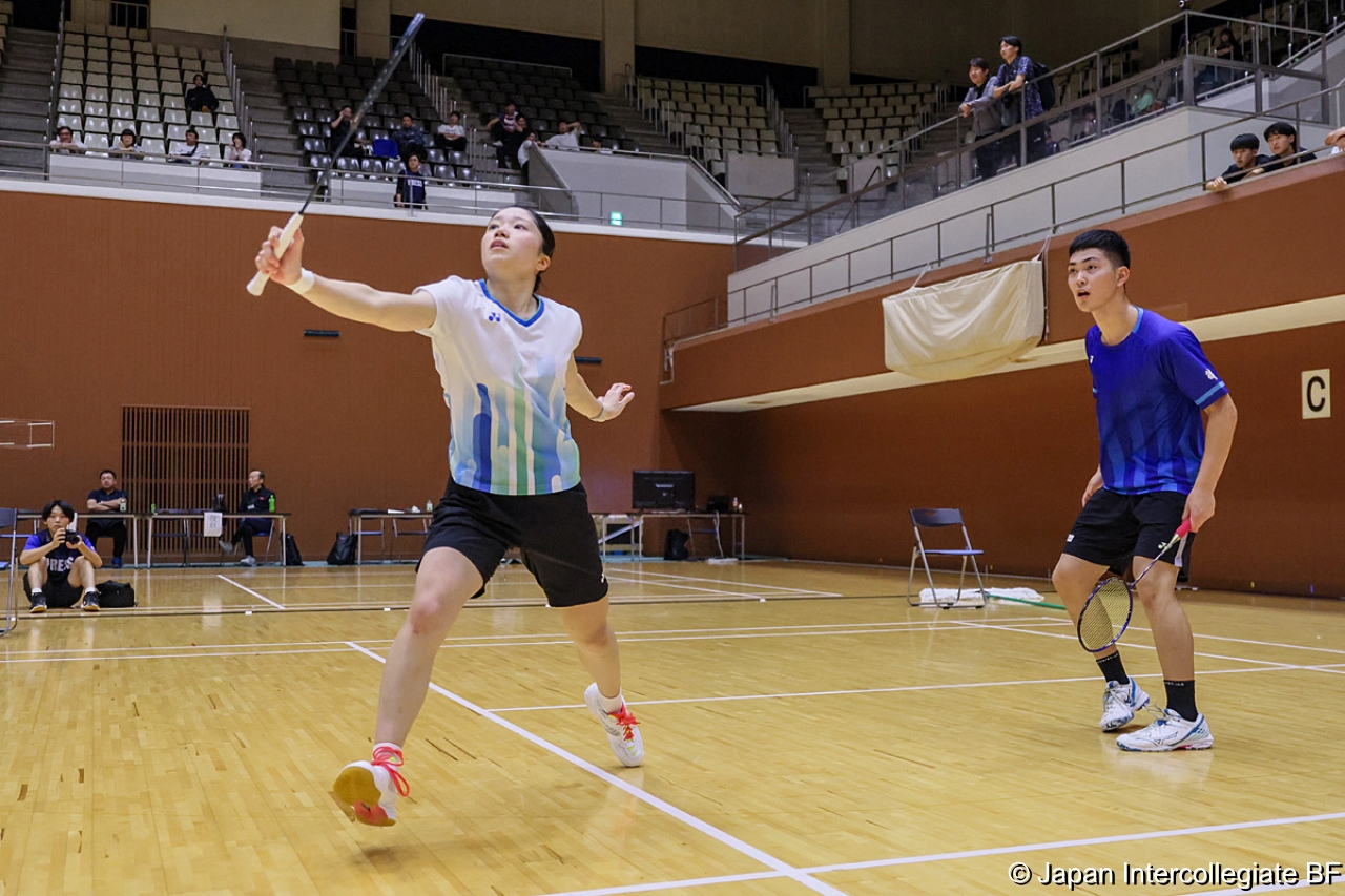 第75回全日本学生バドミントン選手権大会 (京都) 10月15日 プレー写真