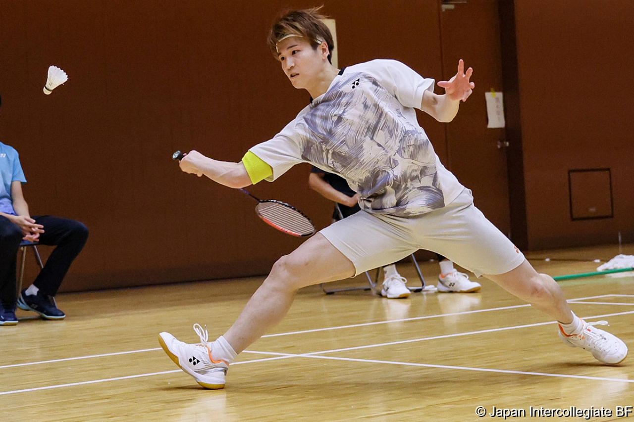 第75回全日本学生バドミントン選手権大会 (京都) 10月15日 プレー写真