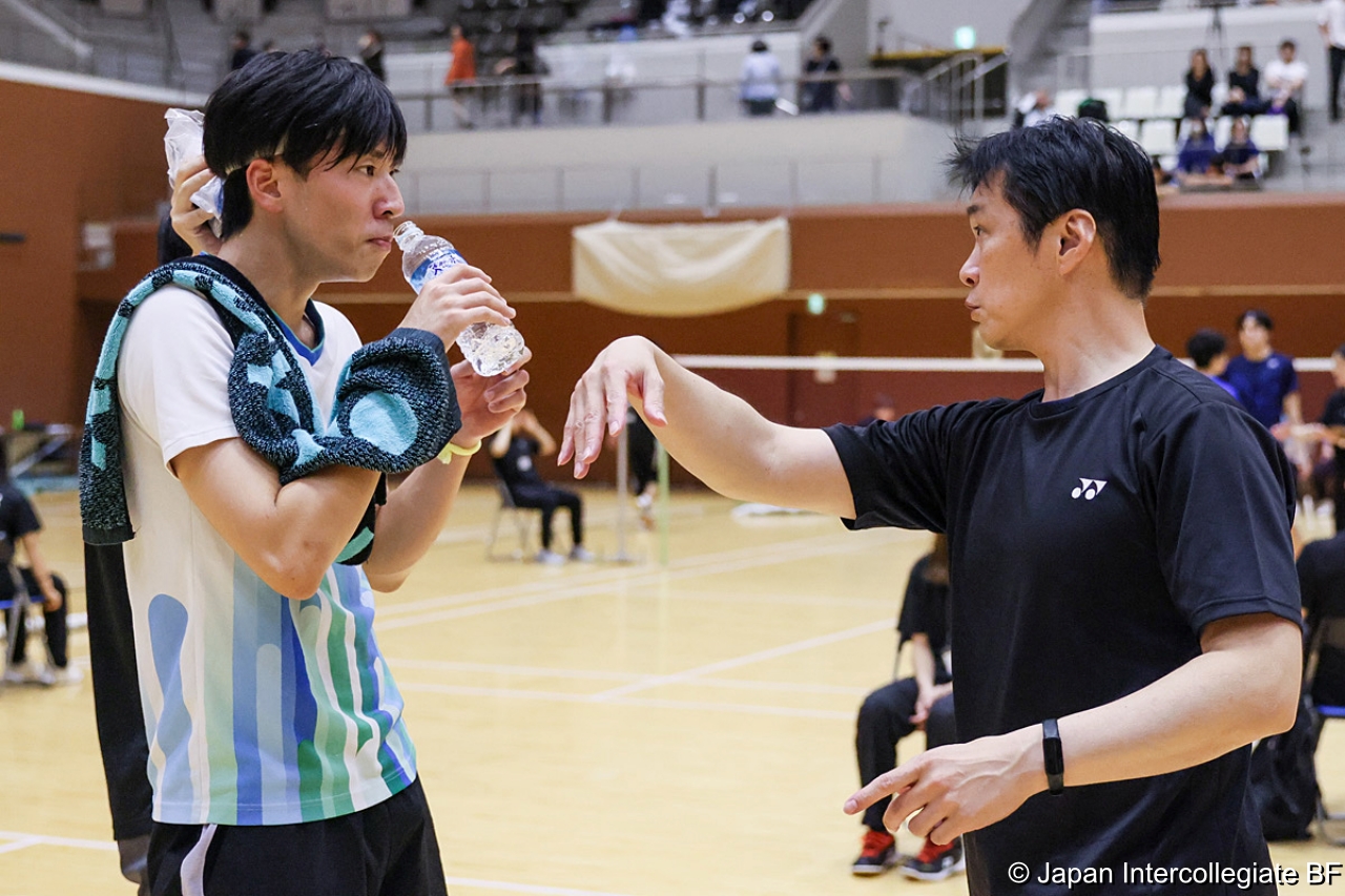 第75回全日本学生バドミントン選手権大会 (京都) 10月15日 プレー写真