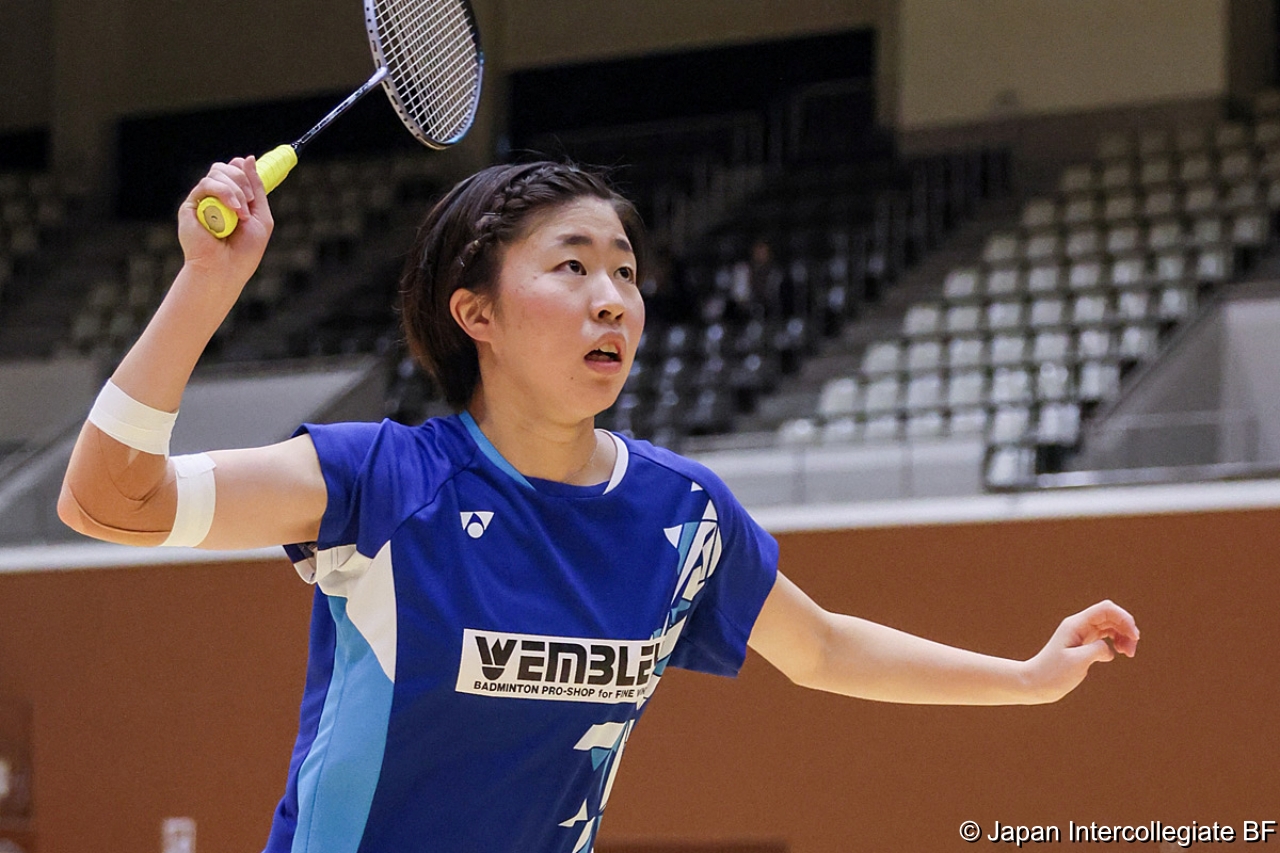 第75回全日本学生バドミントン選手権大会 (京都) 10月15日 プレー写真